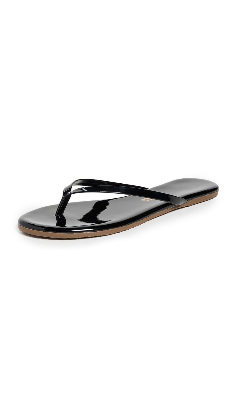 TKEES Women's Glosses Flip Flop, Licorice, 7 M US - Image 1